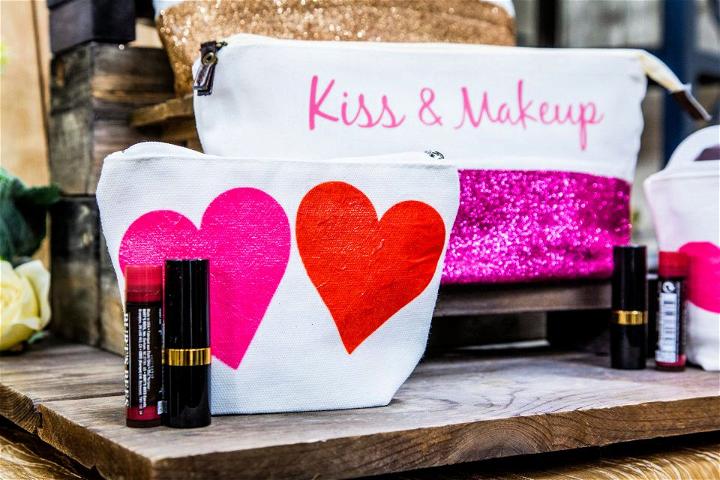 Cute Valentines Day Makeup Bag