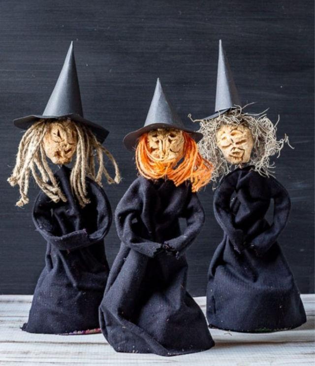 DIY Apple Head Doll Witches