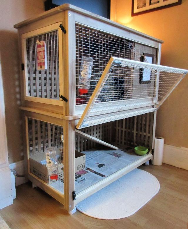 DIY Bunny Palace IKEA Hack Rabbit Cage