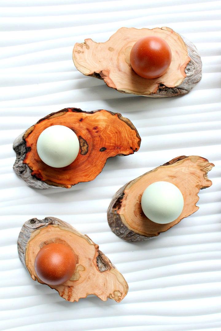 DIY Driftwood Egg Cups