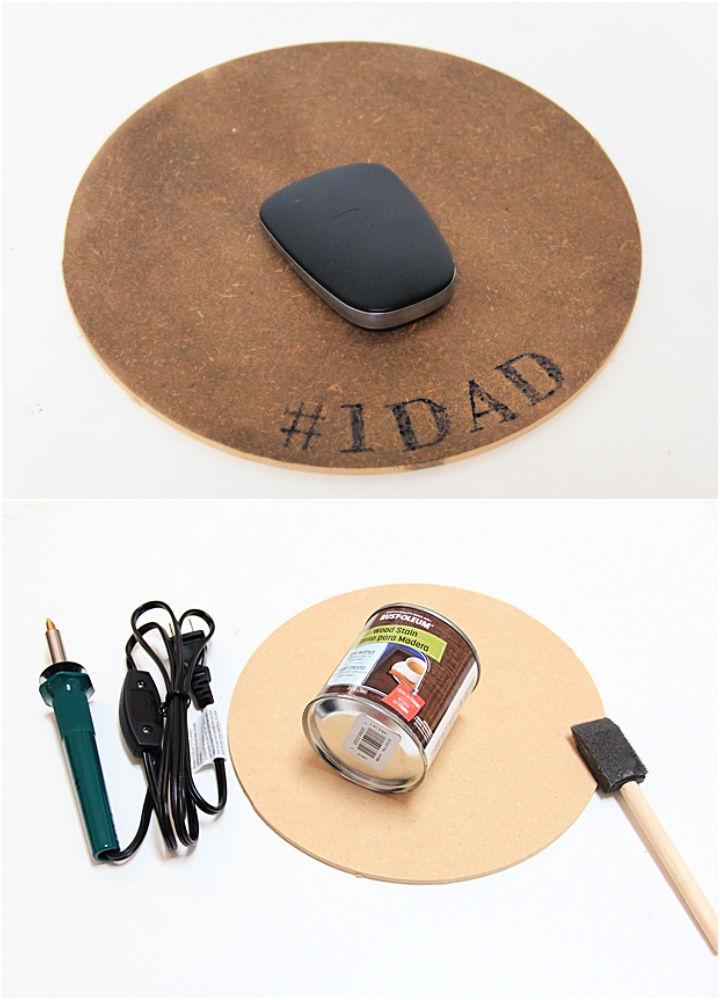 DIY Engraved Wood Mousepad