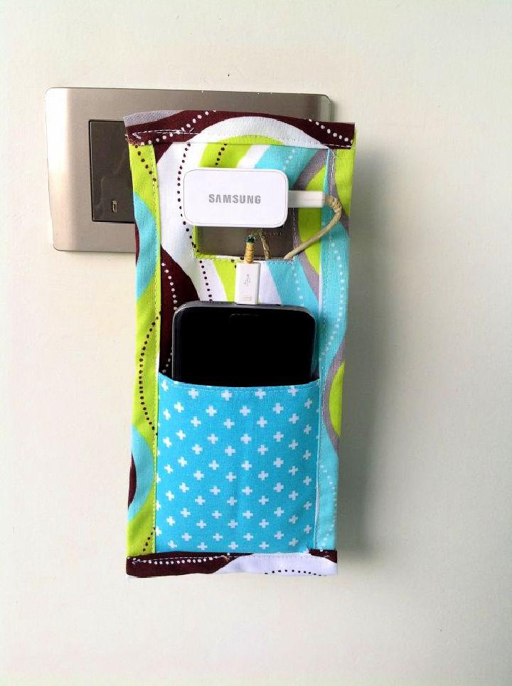 DIY Fabric Phone Charger Holder