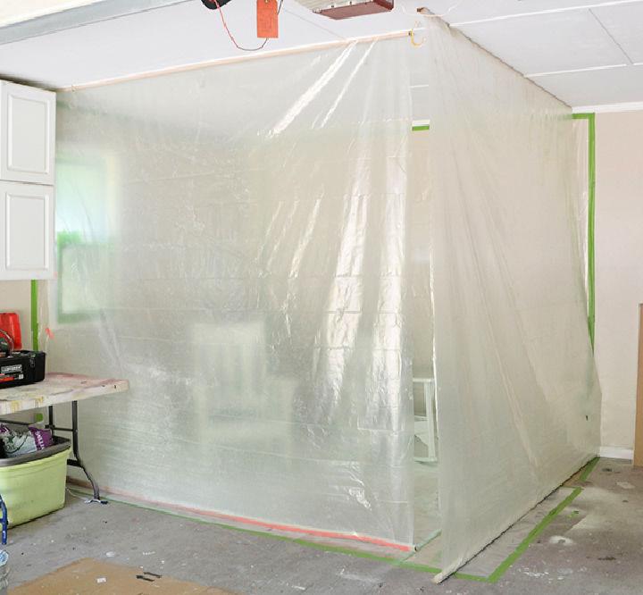DIY Garage Paint Booth for Furniture
