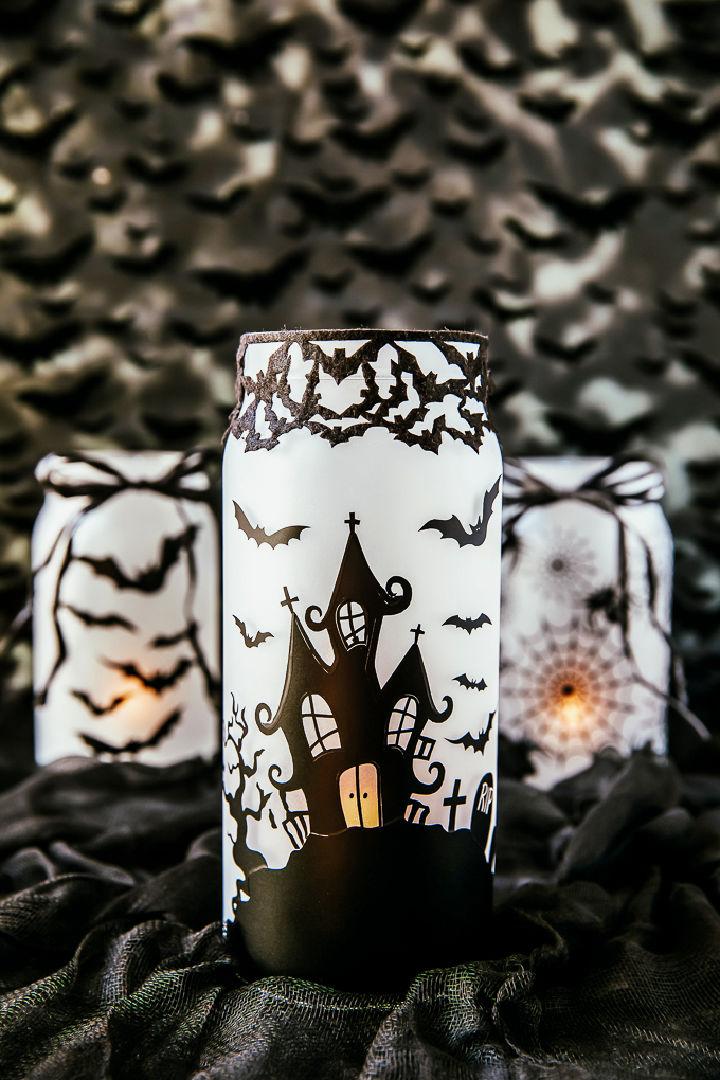 DIY Haunted House Mason Jar