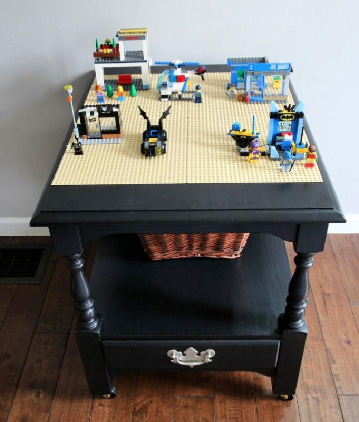 DIY Lego Table from an End Table