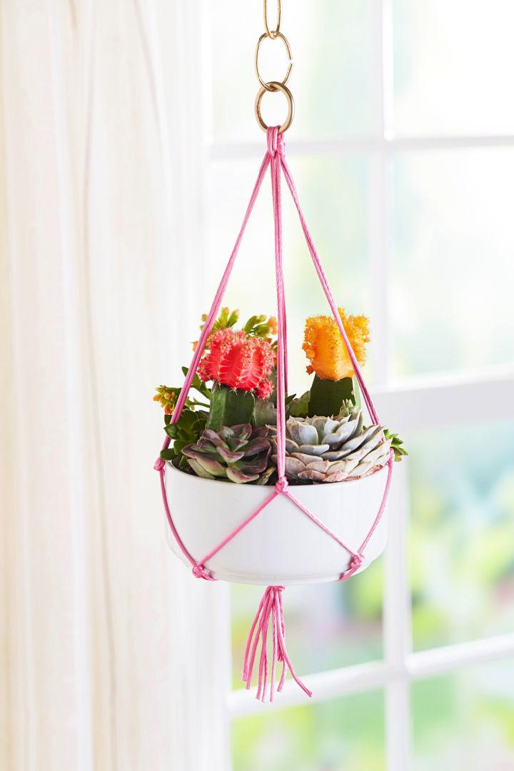 DIY Macrame Hanging Plant Holder