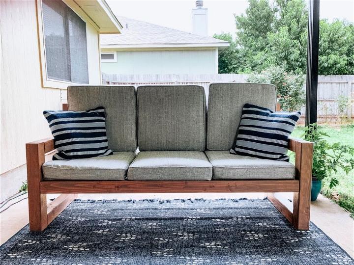 DIY Outdoor Couch for Back Porch