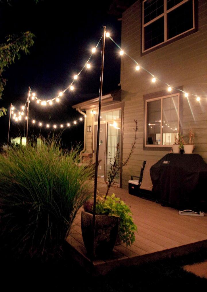 DIY Outdoor String Lights