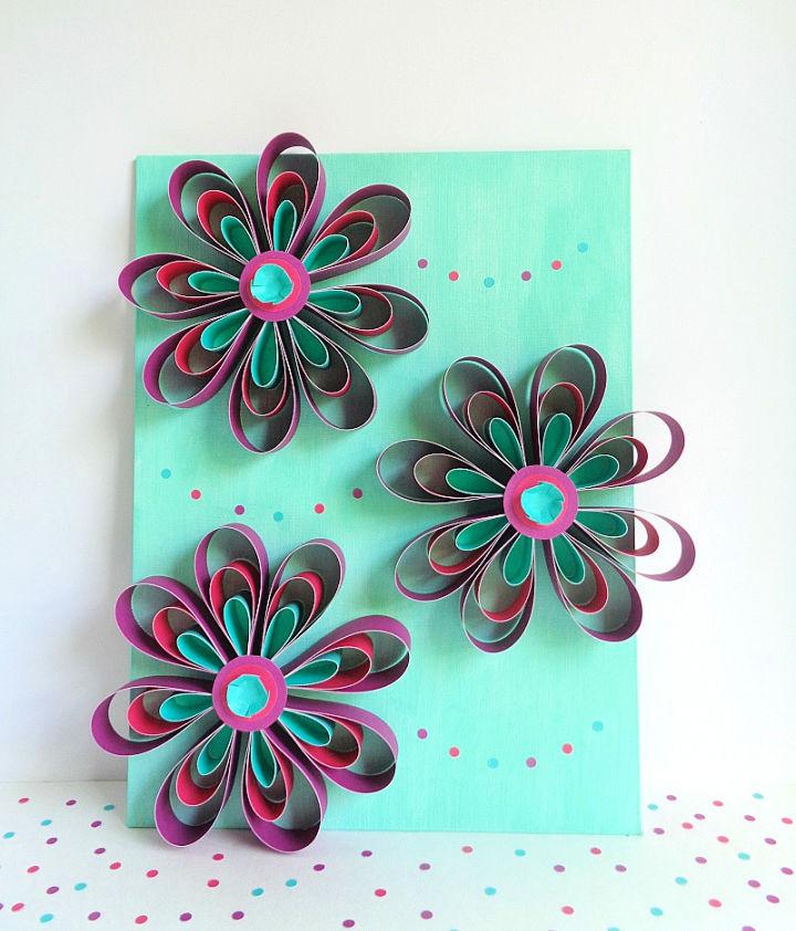 DIY Paper Flower Wall Art