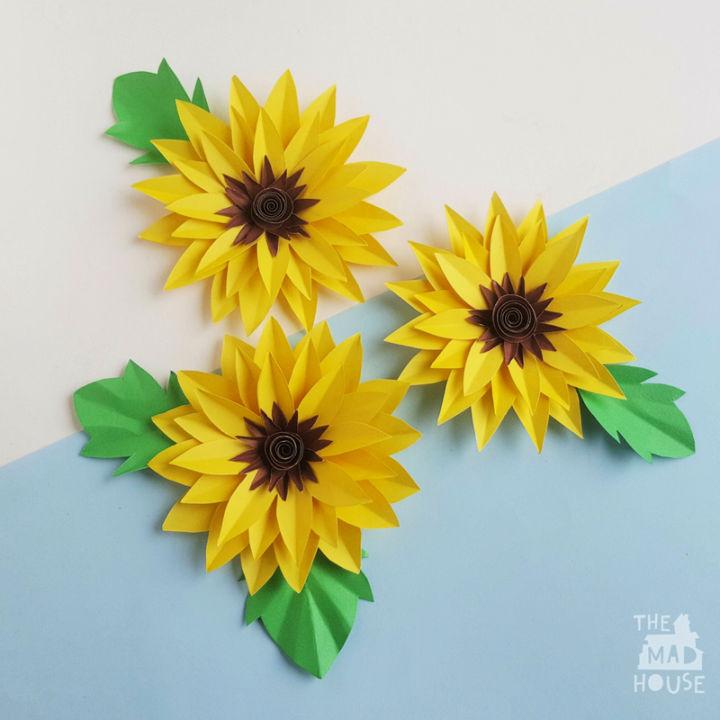 DIY Paper Sunflower Craft