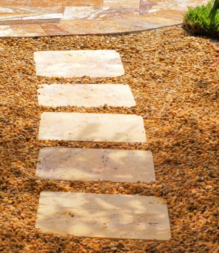 DIY Path Stepping Stones