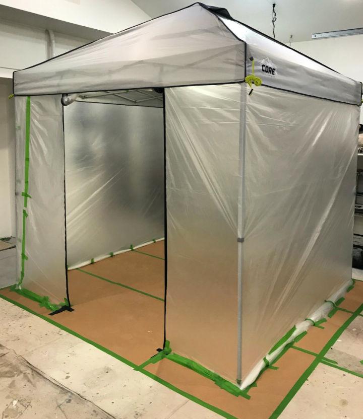 DIY Pop up Paint Booth