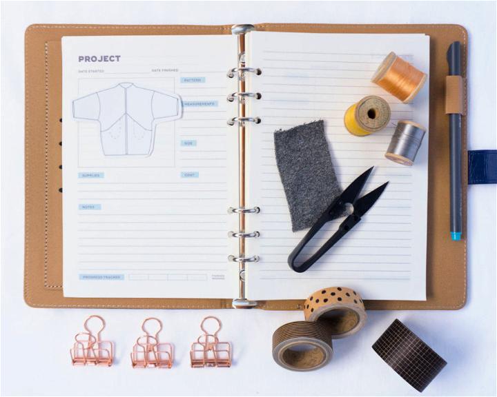 DIY Printable Sewing Planner