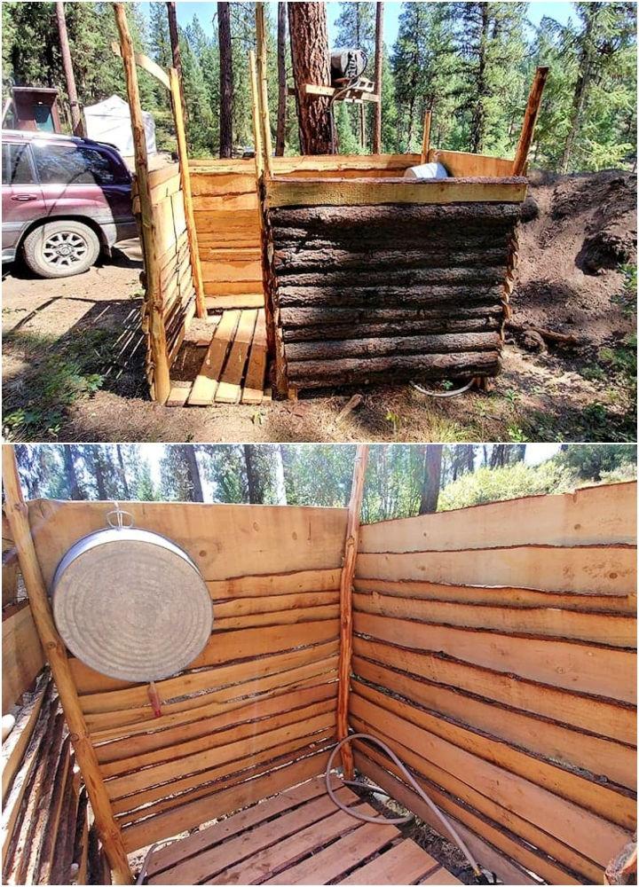 DIY Simple Off Grid Outdoor Shower