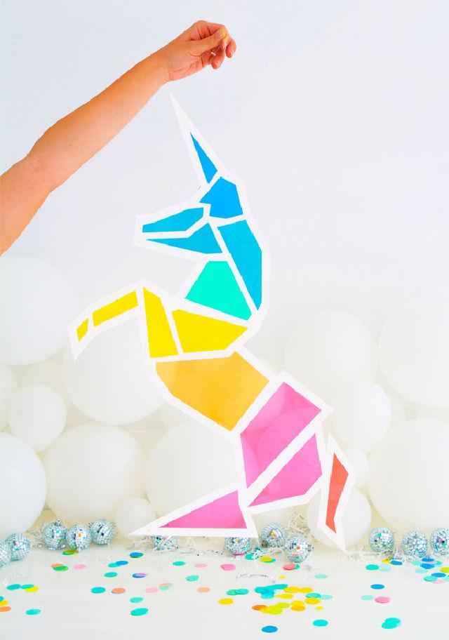 DIY Stained Glass Unicorn