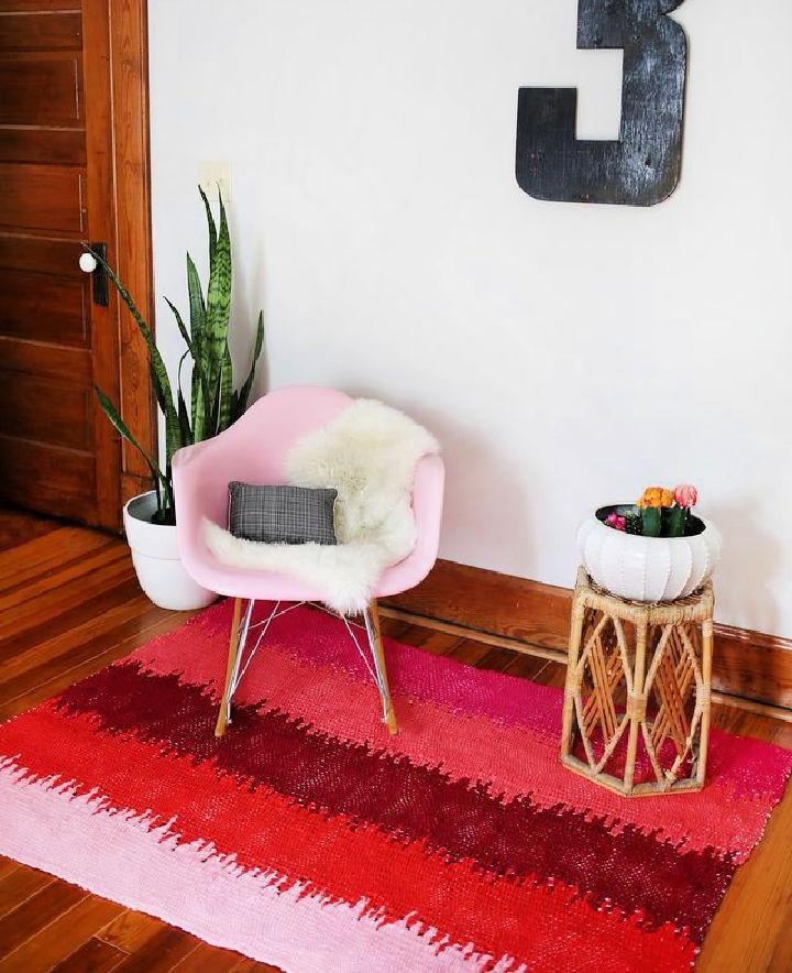 DIY Static Lines Woven Rug
