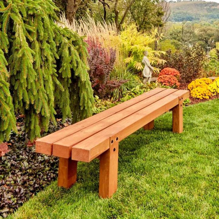 DIY Timber Outdoor Bench