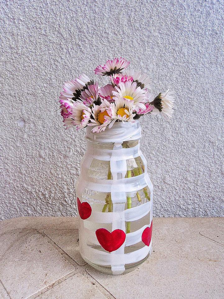 DIY Valentine Day Vase