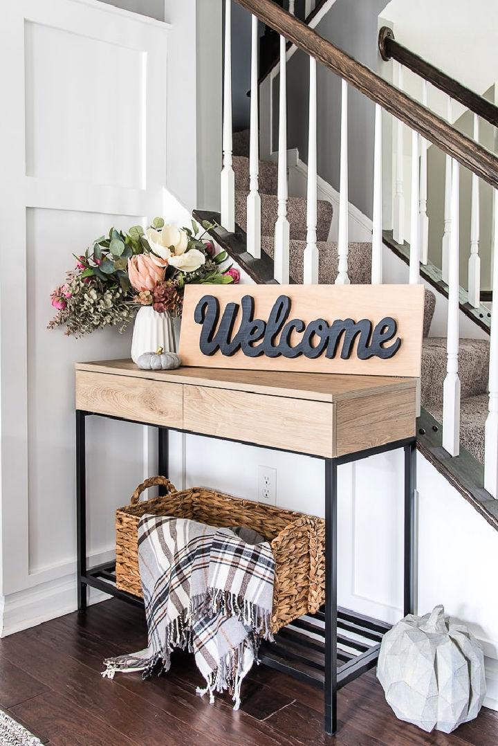 DIY Wooden Welcome Sign to Sell