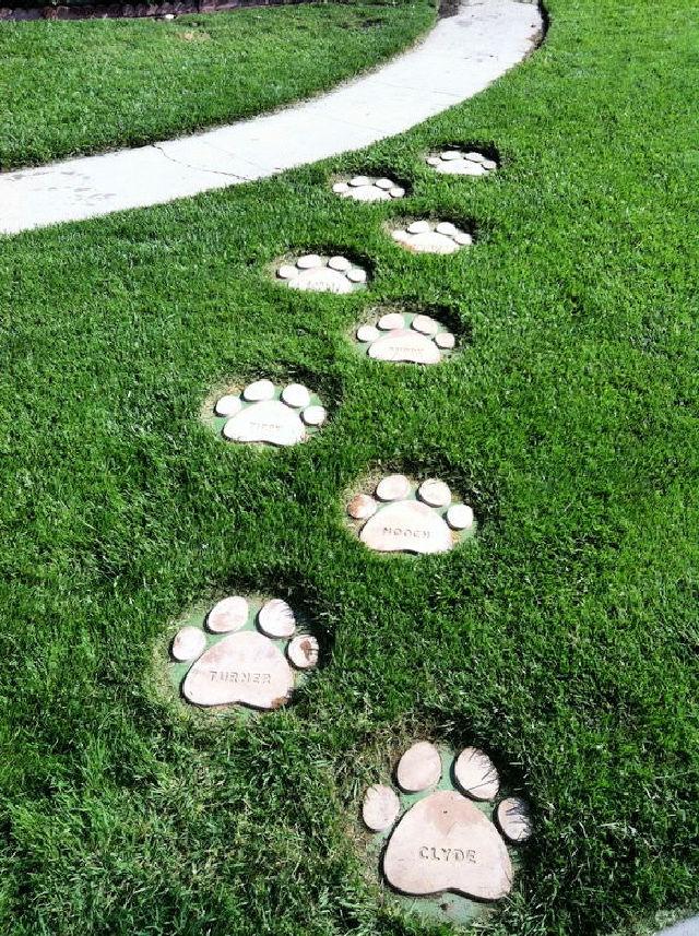 Dog Paws Stepping Stones