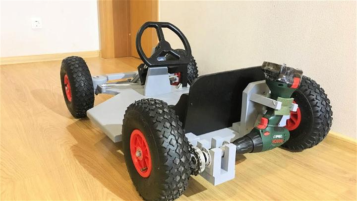 Drill Powered Go Kart