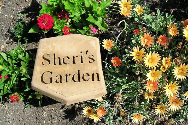 Engraved Garden Stepping Stone