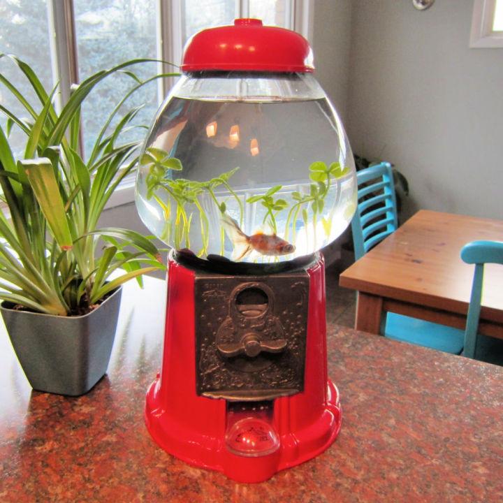 Gumball Machine Fish Tank for D??cor