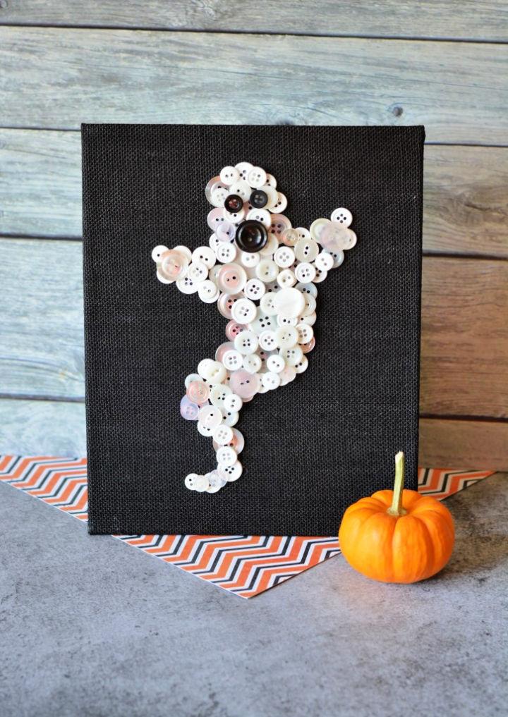 Halloween Ghost Button for Preschoolers