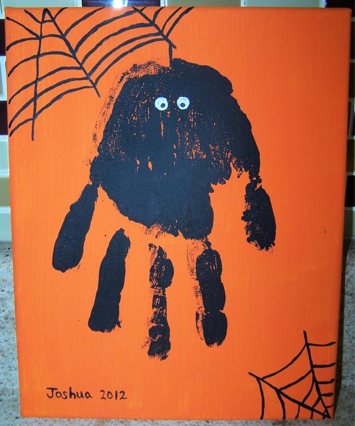 Halloween Kindergarteners Handprint Art