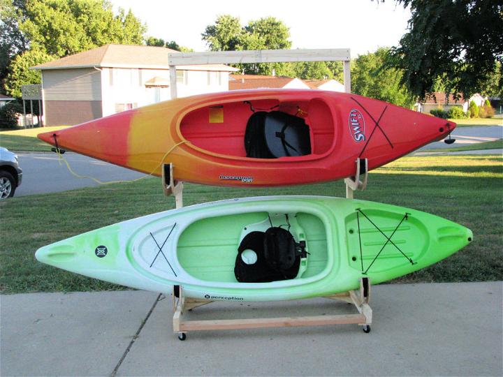 Homemade Kayak Storage Rack