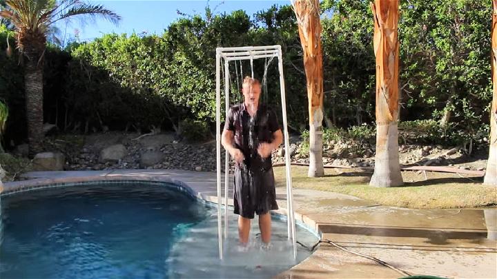 Homemade PVC Outdoor Shower