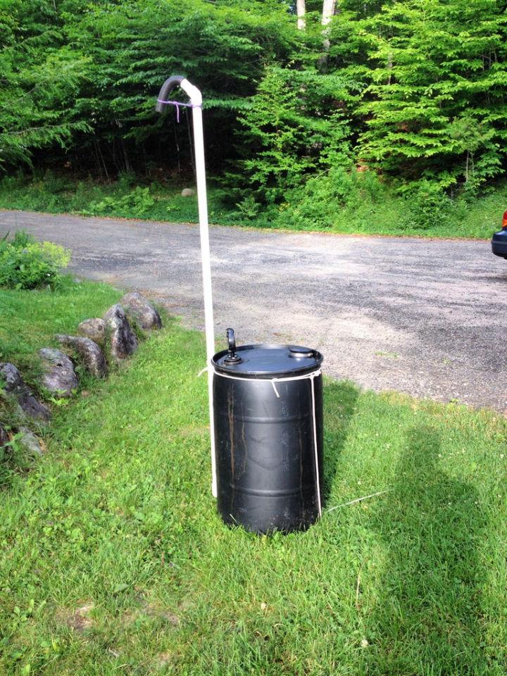 Homemade Potable Outdoor Shower