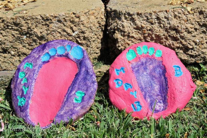 Homemade Stepping Stones with Flour