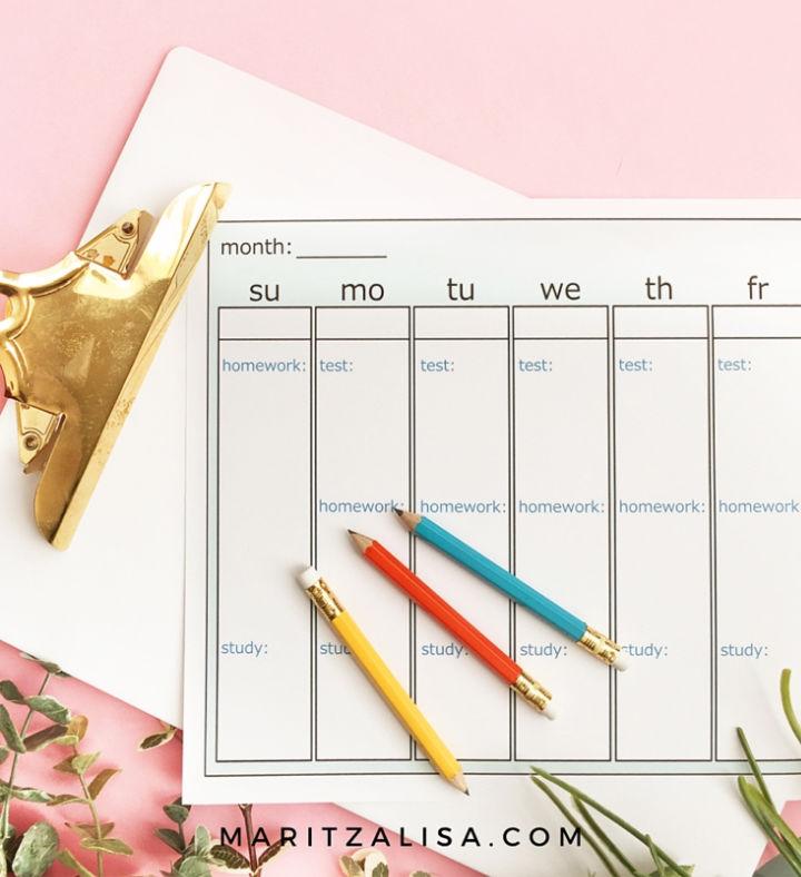 How to Design a Weekly Planner