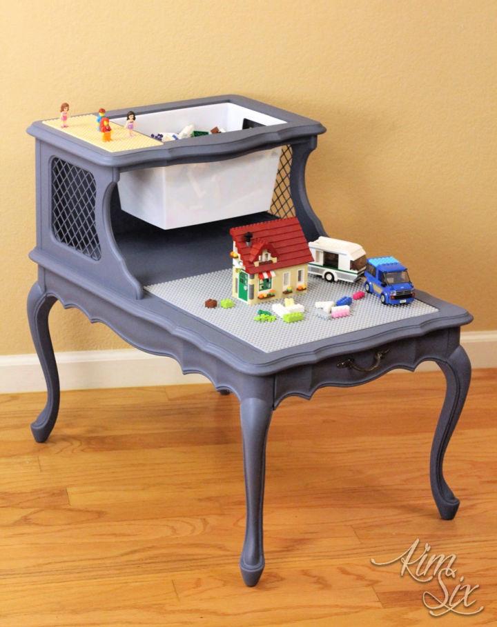 Lego Table from Two Tier End Table