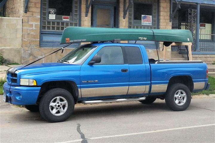 Low Cost Pickup Truck Canoe Rack