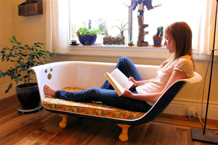 Make a Clawfoot Bathtub Couch