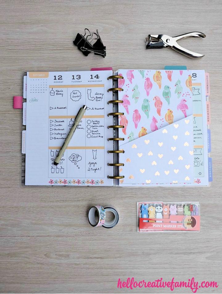 Make a Fold Pocket Planner