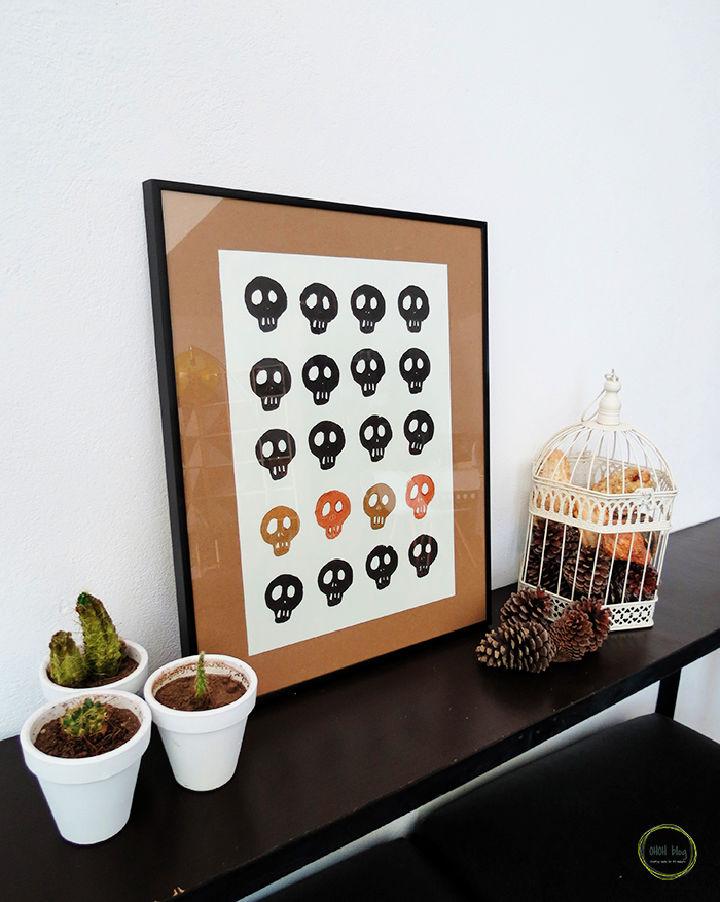 Make a Skull Stamp Art