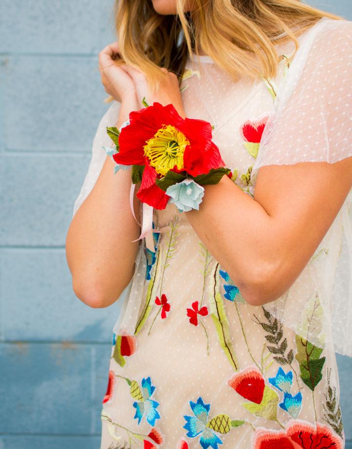 Making Paper Flower Corsage