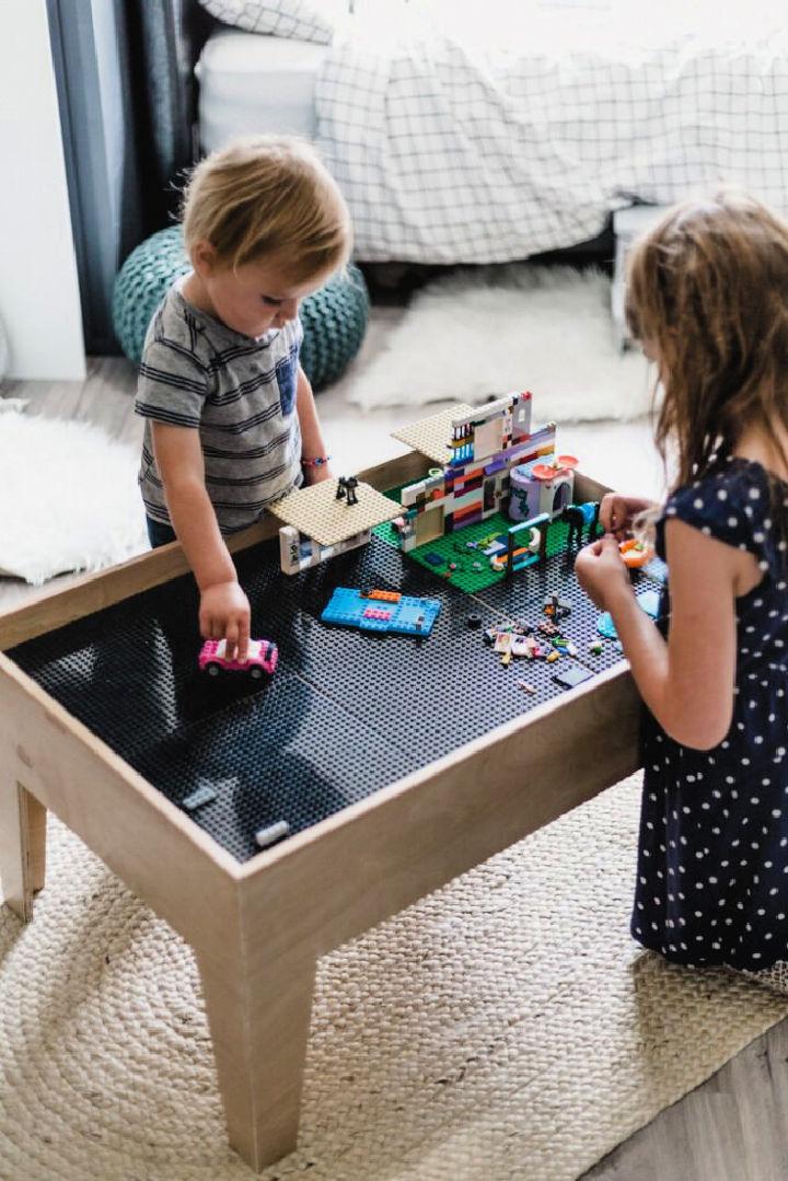 Modern DIY Kids Lego Table