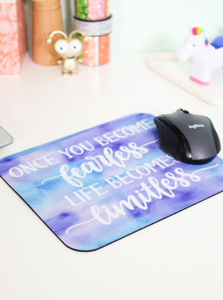 Mouse Pad with Cricut Infusible Ink