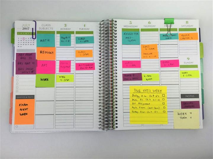Organize Your Planner for School