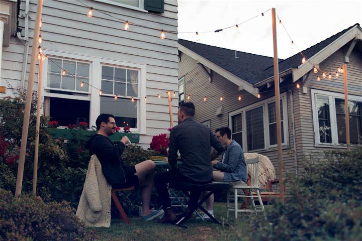 Outdoor Living with String Lights