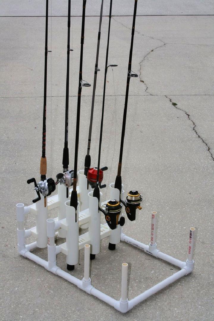 PVC Modular Fishing Rod Holder