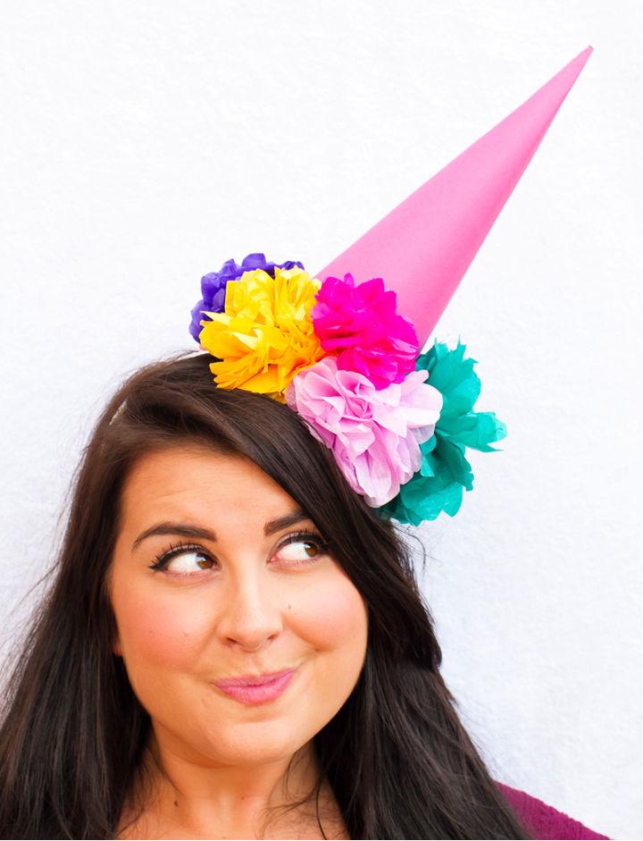 Paper Flower Party Hat