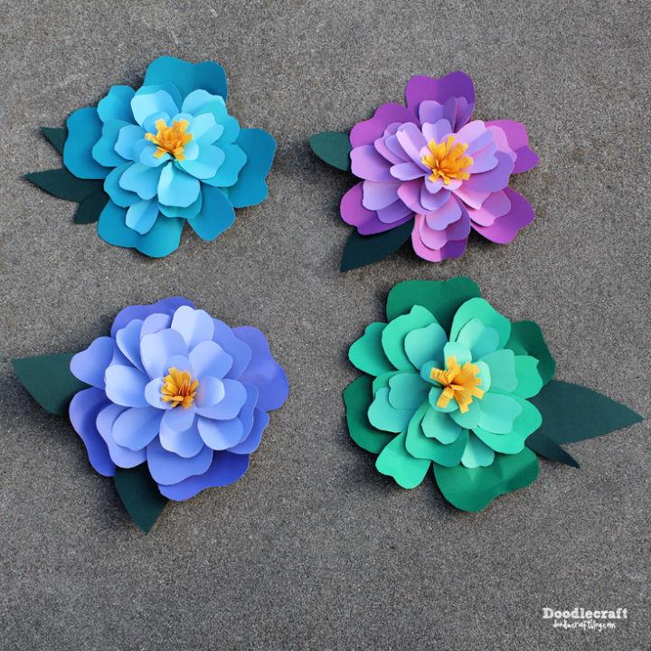 Peony Papercraft Flowers for Backdrop