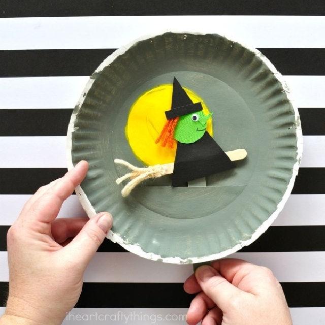 Playful Paper Plate Halloween Craft