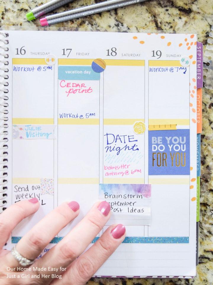 Quick and Easy DIY Planner