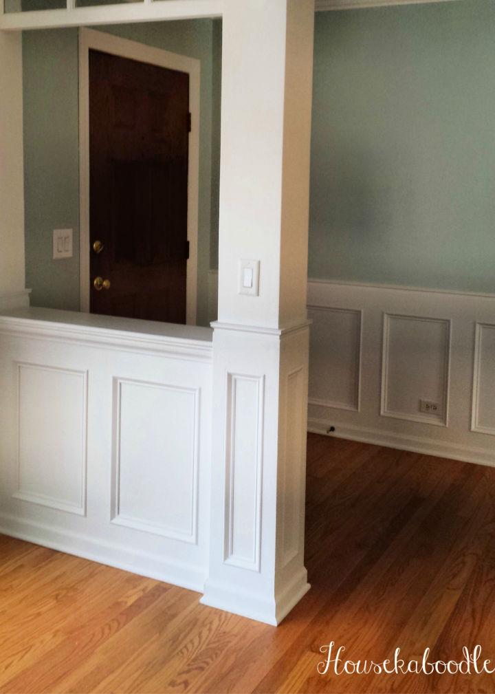 Recessed Wainscoting Wall from Scratch